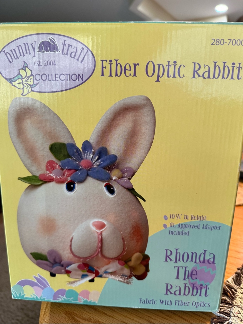 Bunny Trail Rhonda The Rabbit Fiber Optic Decoration - Cream
